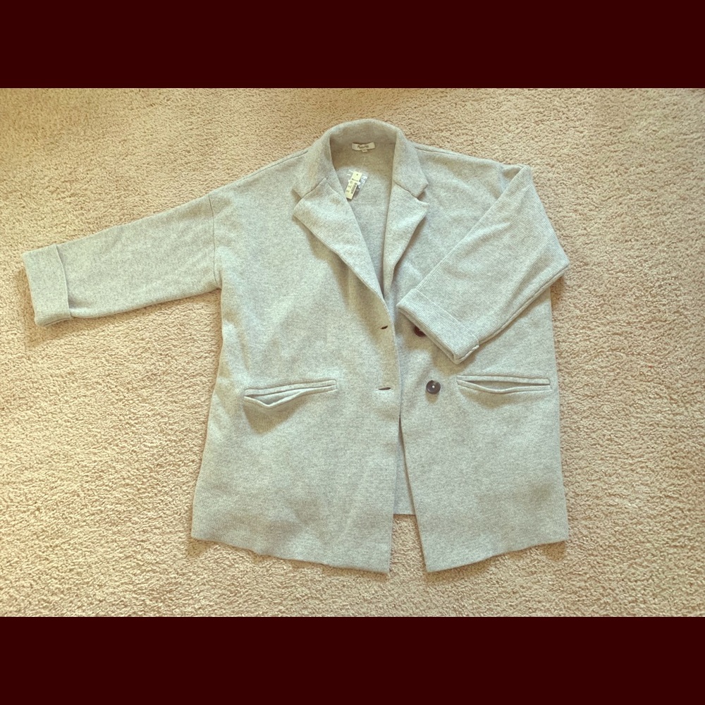 Madewell Blazer Sweater-Jacket, L, 100% Merino